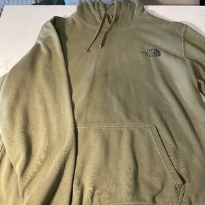 Men's Large North Face Olive Green Hoodie